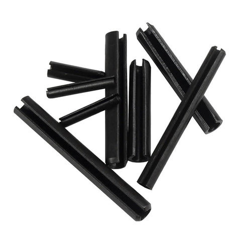 65Mn Manganese Steel Elastic Cylindrical Slotted Pin Set M1.5 M2 M3 M4 M5 M6 With 12mm Diameter And 3mm To 100mm Lengths Split Spring Dowel