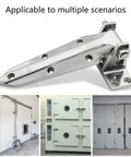 Reversible Rise Hinges For Commercial Cooler Doors With Spring Assisted Lift And Zinc Alloy Construction, Chrome Finish