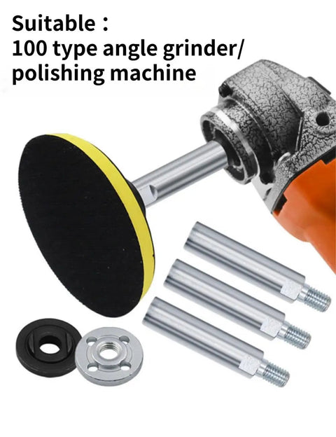 Three Piece Angle Grinder Extension Shaft Set With M10 Thread Holes 60mm Length Beef Up Your Grinder Setup With Pressure Plates
