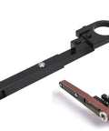 Upgrade Your Angle Grinder With This Solid Belt Sander Converter For Woodworking. Adjustable black metal sander attachment.