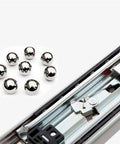 Close-up of Heavy Duty Locking Drawer Slides With Soft Close Telescoping Ball Bearing Rails 600mm Industrial Drawer Runners