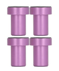 Purple Aluminum Bench Dog Set 4 Pieces 19mm Non Slip Table Stops For Woodworking Secure Fixation Slip Free Clamping