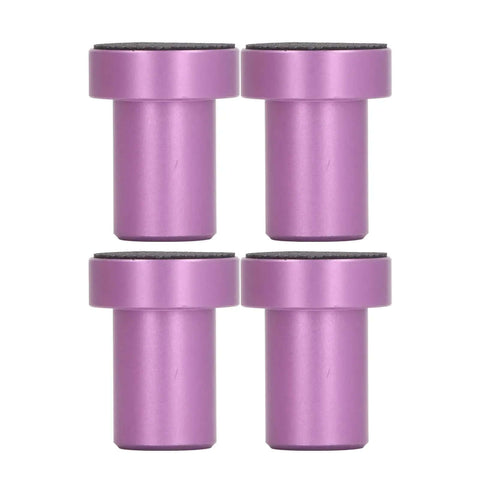 Purple Aluminum Bench Dog Set 4 Pieces 19mm Non Slip Table Stops For Woodworking Secure Fixation Slip Free Clamping