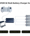 4 In 1 Drone Battery Charger Hub For Atom SE All In One Fast Charging Station For Drone And Controller With Car Charger