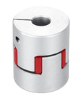 Aluminum Shaft Coupler 6mm To 8mm Flexible Spider Coupling 30mm Length 25mm Diameter Joint Shaft Connector For 3D Printers CNC Routers Milling Machines Great For Servo Motors And Encoders, aluminum coupler with red insert