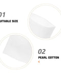 100 Pcs White Foam Pouches suitable size and pearl cotton features for fragile packing and cushioning