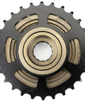 Beefy 8 Speed 13 To 28T Bicycle Freewheel With Threaded Freehub Replacement Part For Road And Mountain Bikes Brass Black Finish
