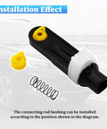 Transmission Shifter Cable Linkage Bushing Repair Kit with polyurethane parts, spring, and installation diagram visible in foreground.