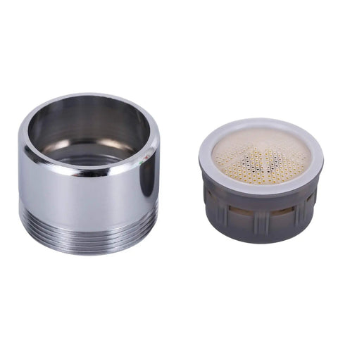 Top Shelf Chrome Faucet Aerators Two Pack, Solid 1.5 Gpm Standard Male Female Dual Thread, Splash Free Sink And Tub Nozzles components.