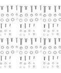 VICASKY 108 Piece Stainless Steel Screw Nut Set M2 To M5 with assorted round head machine screws and washers.