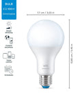 Motion Activated A21 Daylight LED Smart Bulb You Can Control With Your Voice Or App Hands Free, 100W Equivalent, 14.5W, E26 Indoor