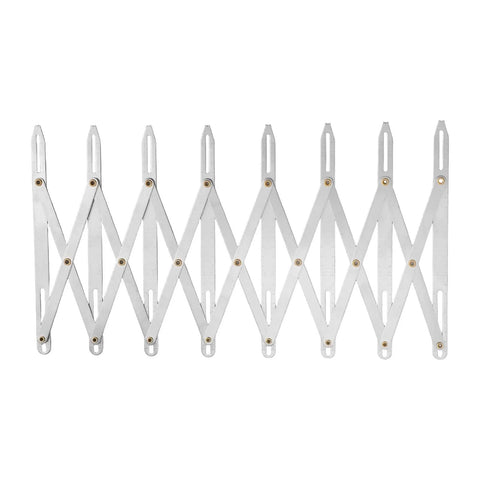 Expanding Sewing Gauge 24.4 Inch for Quilting and Crafting, Equal Spacing Divider and Button Guide, Pleat and Eyelet Spacing Tool, Handy Equidistant Measuring Ruler for DIY Projects, foldable aluminum