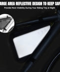 Water Resistant Reflective Bike Frame Storage Bag Triangle Bag With Two Side Pockets Strap On Under Seat Tool Pouch For Mountain And Road Bikes 2L Capacity Durable on bike frame reflective at night