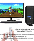 USB Wired Infrared Sensor Bar for Nintendo Wii and Wii U with Stand, black; enhances motion tracking in PC Dolphin Emulator for gaming.