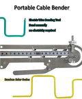 Precision Stainless Steel Wire Bender Tool For Electrical Panels And Breadboards Max 16.4Mm Cable Diameter showing clear views of measurements and bent wires.