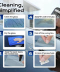 Step-by-step guide using Windshield Chip Repair Kit With 30ml Glass Repair Liquid, No Fuss Fast Fix Formula, easy DIY instructions