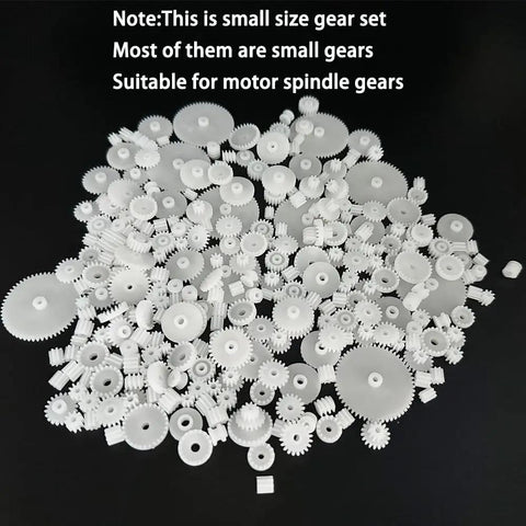 200 Piece Module 0.5 Plastic Gear Set With Single Gear Worm Gear Crown Gear Spindle Gear And More For RC Models