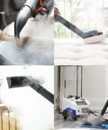 Heavy Duty Steam Cleaner Beast Features A 410 Cc Engine Packing 72 Psi steams upholstery, car seats, and tile.