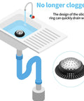 Heavy Duty Bathtub Drain Hair Catcher And Shower Drain Cover For Pop Up And Regular Drains on illustrated sink setup