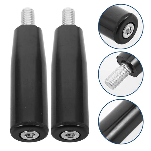 Durable Heavy Duty M10 Male Threaded Revolving Handwheel Handle with Non Slip Bakelite Grip Offers Heat Electrical Safety For Milling Tools And Machining Gear Making Your Shop Work Way Easier, black grip