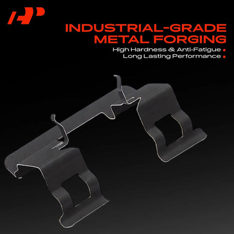 A-Prime Front Disc Brake Hardware Kit For Chevy Silverado Tahoe Avalanche Suburban And Gmc Sierra With Rear Drum Brakes 2005 2006 2007 Plus Compatible Parts Ready To Go, metal clips