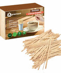 Top Shelf 1000 Piece Heavy Duty Birchwood Coffee Stirrers, 5.5 inch, natural wood stir sticks for hot and cold brews.