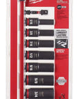 Badass Top Tier 8 Piece Three Eighth Inch Drive Deep Impact Socket Set SAE Alloy Steel with six point design for durability.