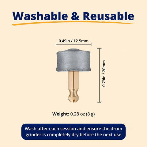 3 Pack Replacement Drum Grinders For Silent Groom Pro Nail Grinder dimensions and weight details