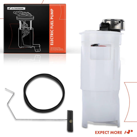 Electric Fuel Pump Module Assembly With Sending Unit For Dodge Ram 1500 2002 2003 3.7L 4.7L And 5.9L Gas Engine Replacement 5072763AA box and components