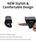 Hands Free Ring Barcode Scanner 1D 2D QR Wearable Finger Reader With Bluetooth USB 2.4GHz No Software Needed design view