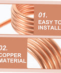 Close-up of RC Boat Brush Motor Water Cooling Jacket With Copper Ring Heat Dissipation Kit, easy installation and copper material.