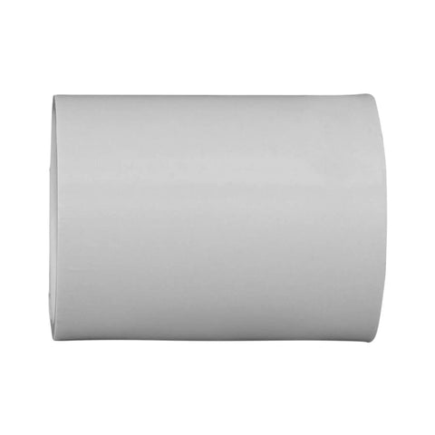 Side view of a 1 Inch PVC Schedule 40 Coupling Slip To Slip SXS Pro Grade Contractor Pack Pressure Rated Fittings for outdoor use