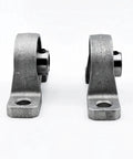 Heavy Duty 2 Pack Zinc Alloy Pillow Block Bearing Set Self Aligning Steel Insert High Stress Loads Tough Machine Part Fits 8 To 20mm Bore Size Reliable Construction Build Quality And Long Lasting For Home Workstation Or Factory Floor Use, two bearings