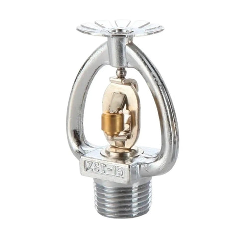 5 Piece Outdoor Fire Sprinkler Head DN15 72 Degree Fusible Alloy Set showing silver head and brass mechanism for reliable freeze protection.