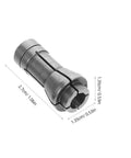3 Piece Pro Grade 6mm Rotary Tool Collet Set Alloy Precision Clamping Chuck Adapter For Die Grinder Accessories Portable For Field Work And Fine Detailing Jewelry Engraving And Delicate Grinding Tasks showing close-up and dimensions.