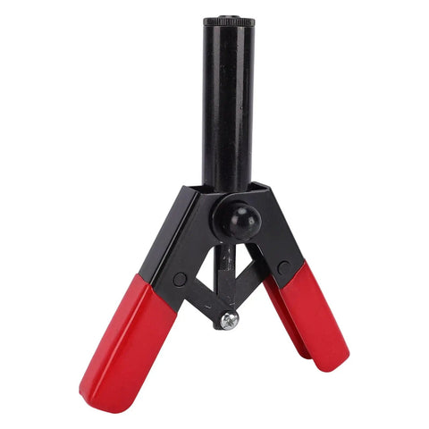 Close-up of All In One Plastic Rivet Gun Kit with red handles, part of a 41-piece rivet set for home, auto, and electronics projects.