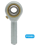 POSB5 Male Rod End Bearing 5 Sixteenth Inch Bore 2 Pack Built Tough From Alloy Steel For Industrial Equipment Easy Install Spherical Joint Corrosion Resistant High Strength Precision Fit, threaded end view