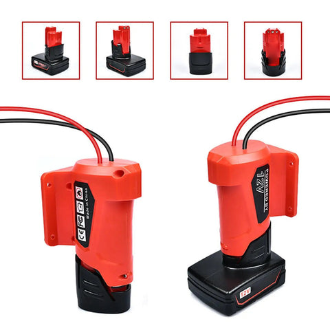 18V Battery Adapter Harness Connector Fusing Holder For Riding Toys And RC Robots, Enhanced Conductivity With 12 AWG Wire