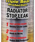 Radiator Stop Leak With Kevlar Triple Seal Protection For Quick Fixes Seals Leaks Fast Without Blocking Or Corroding Cooling System Compatible With Any Antifreeze 16.5 Fl Oz