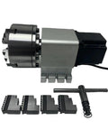 Heavy Duty CNC Rotary Fourth Axis Kit With Workhorse Harmonic Reducer Gearbox And Tough As Nails 130Mm Chuck and accessories.