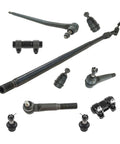 Heavy Duty Front Upper Lower Ball Joints And Tie Rod Ends Steering Suspension Kit For Dodge Ram 1500 2500 3500 2003 To 2013 Complete 10 Piece No Slop Rig Refresh, view of ball joints and tie rod ends.