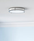 2 Pack 36W 3600LM LED Flush Mount Ceiling Lights Ultra Bright Daylight White 5000K 13 Inch Dimmable Fixtures Brushed Nickel Finish