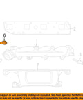 Heat Resistant Exhaust Manifold Fastener Kit With Beefed Up Heavy Duty U Nut And Bolt Set, Precision Machined Threads For Tight Anti Loosening Performance, Erosion And Anti Rust Coating For Auto Exhaust Manifold 1500 shown in diagram