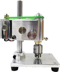 Compact Mini Bench Drill Press Precision Machine For DIY Projects with solid aluminum alloy body and brass spindle.