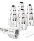 GASHER 5-pack 304 stainless steel 1/4-inch NPT female air tool fittings