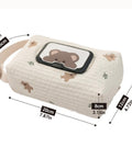 Compact Wet Wipe Organizer For Diapers And On The Go Essentials Lightweight Reusable Travel Case With Bear Design