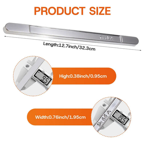 Low Temperature Tin Lead Solder Sticks Sn63 Pb37 dimensions: length 12.7inch/32.3cm, height 0.38inch/0.95cm, width 0.76inch/1.95cm