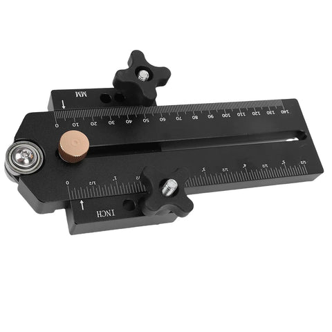 Pro Grade Thin Rip Table Saw Jig Guide Aluminum Body With Smooth Sliders for precision cuts and accurate repeats.