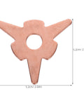 Dent Puller Rings Kit 50 Pcs Iron Material, portable auto body repair tool, copper ring design measuring 5.2cm