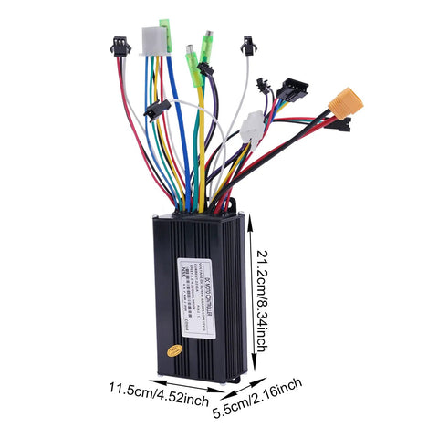 Electric Bike Conversion Kit 27.5 Inch Front Wheel Hub Motor 36V 500W With LCD Display controller, multicolored wire connectors